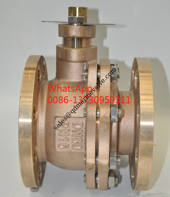 DIN tiêu chuẩn Bronze vật liệu van quả bóng, loại vòm.BC6 vật liệu nhà cung cấp